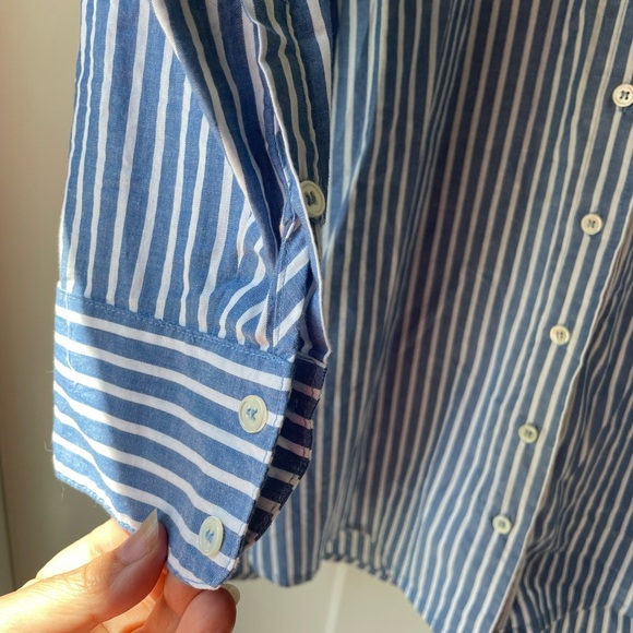 Xirena Mediterranean Striped Roxy Mini Dress / Tunic Top - Picture 7 of 10